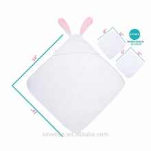 PremiumTowels Quickly Dry Sensitive Skin Tamaño personalizado Animal face 100% bamboo baby towel con capucha